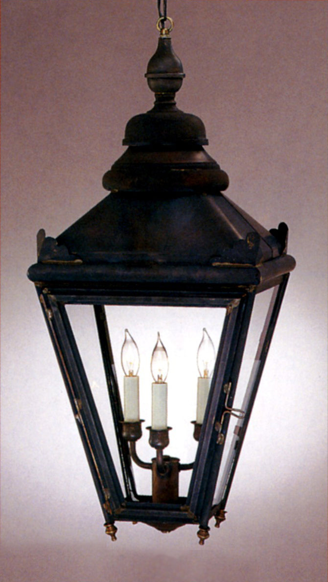 Genie House Lighting 82113DCC Arabella Three Light Pendant Outdoor Copper/Antique/Verde
