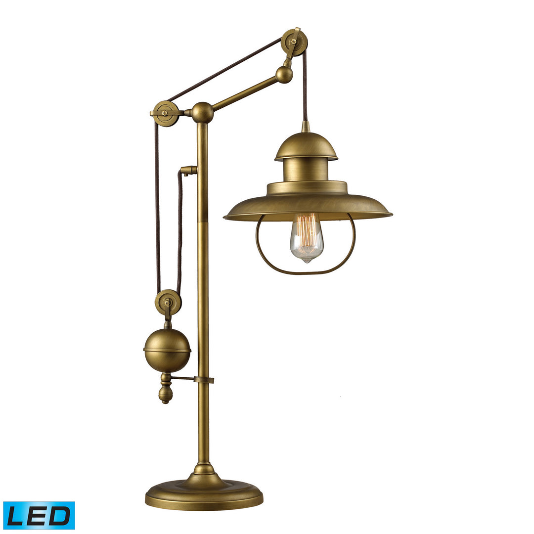 Elk Lighting 65100-1-LED  Farmhouse Lamp Antique Brass