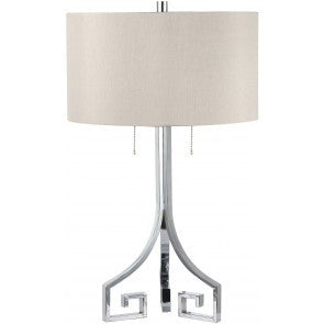Simon Blake Lighting 723289-2 Portofino Table Lamp Lamp Pewter, Nickel, Silver