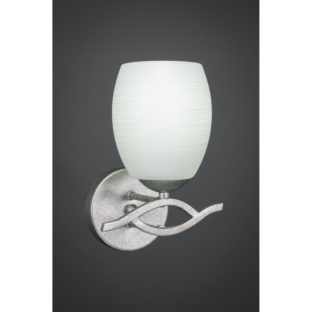 Toltec Revo 141-as-615 Wall Sconce Light - Aged Silver