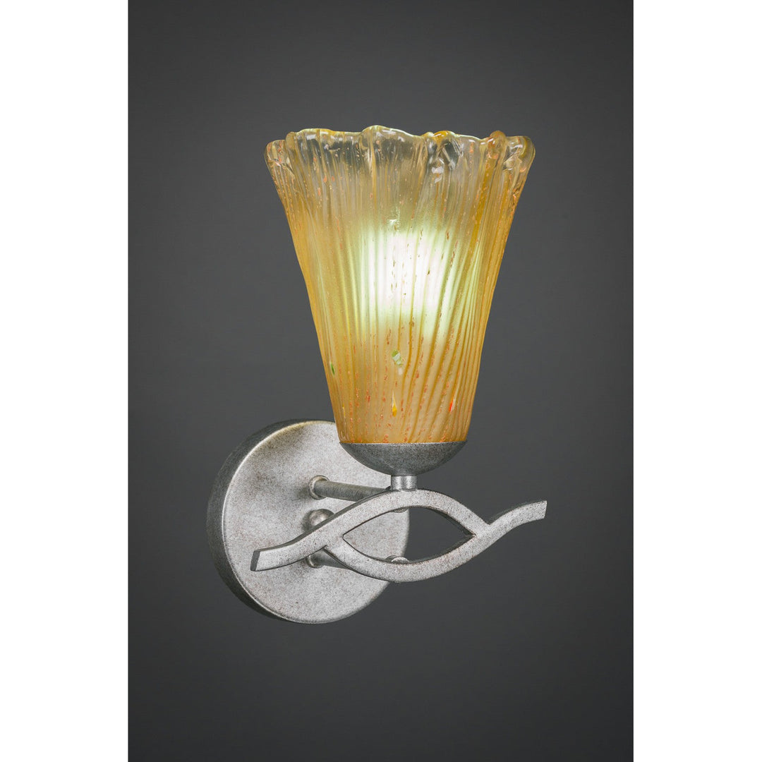 Toltec Revo 141-as-720 Wall Sconce Light - Aged Silver