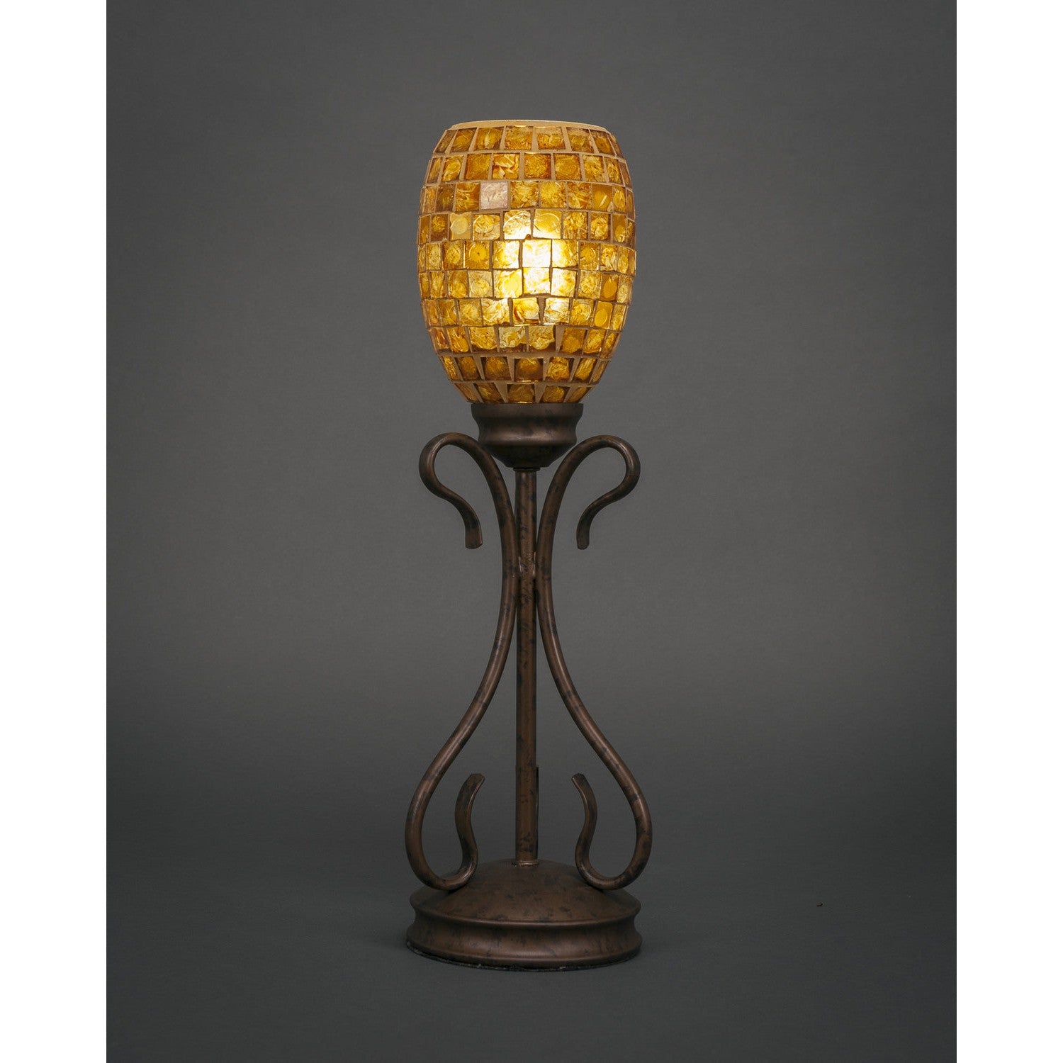 Toltec Lighting 31-BRZ-409  Swan Lamp Bronze