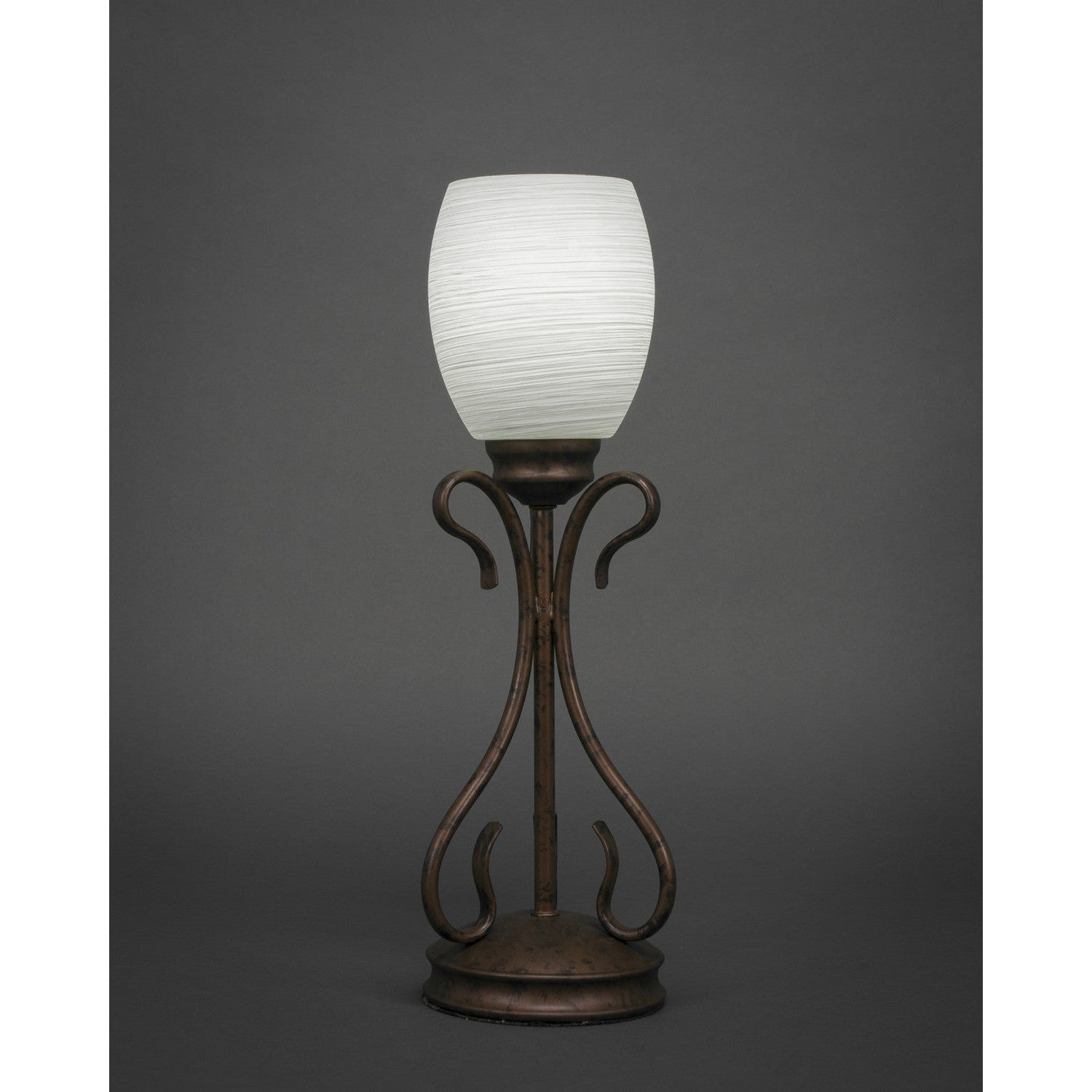 Toltec Lighting 31-BRZ-615  Swan Lamp Bronze