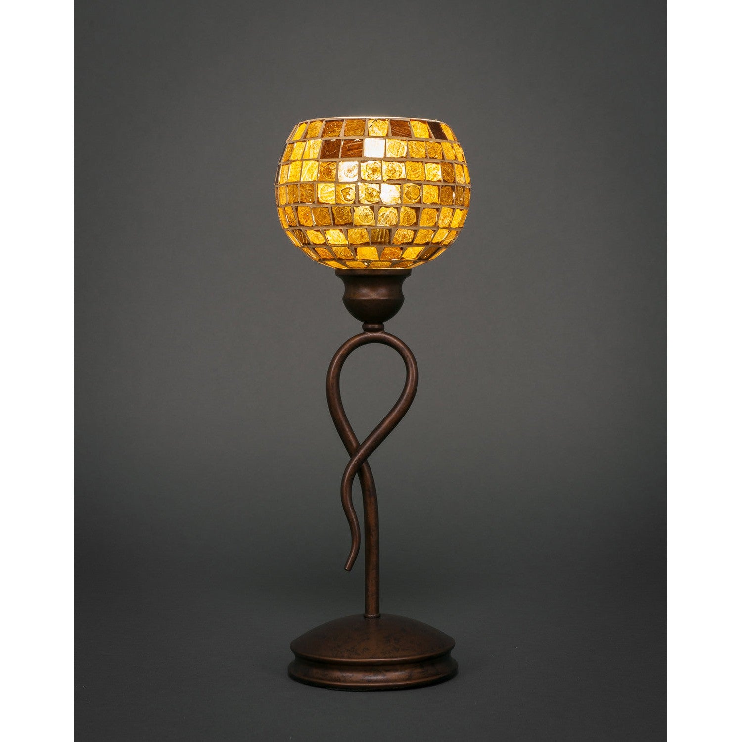 Toltec Lighting 35-BRZ-402  Leaf Lamp Bronze