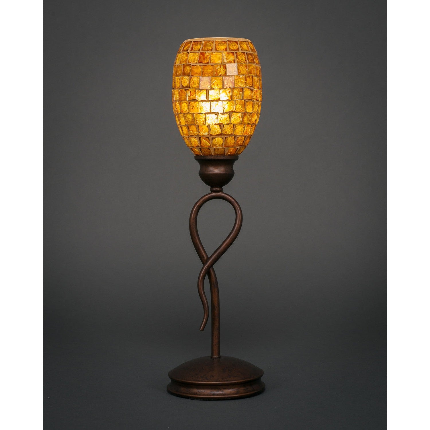 Toltec Lighting 35-BRZ-409  Leaf Lamp Bronze