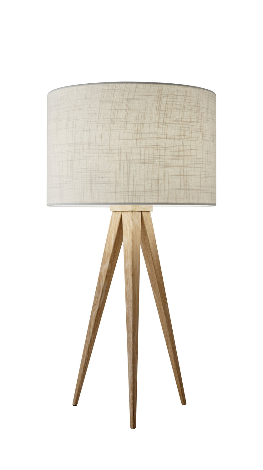 Adesso Home 6423-12 Modern Director Lamp Natural Wood