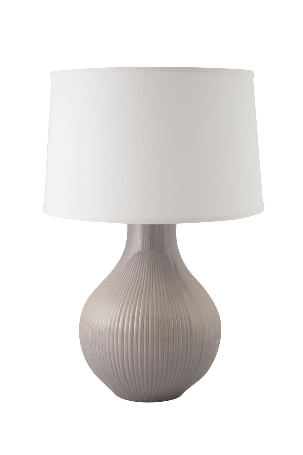 River Ceramic Lighting 270-10 Classic Fluted One Light Table Lamp Lamp Gray