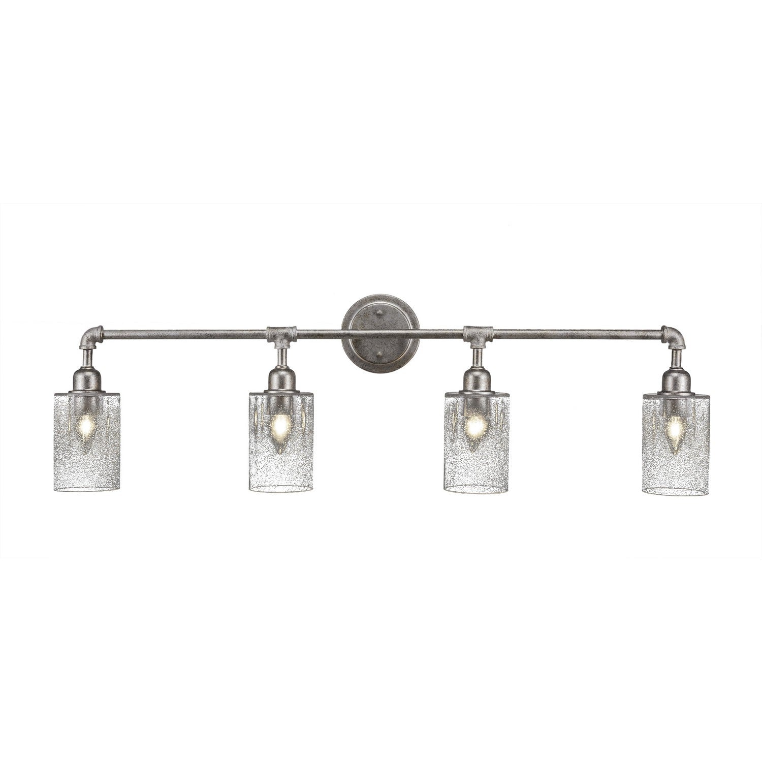 Toltec Vintage 184-as-310 Bath Vanity Light 40 in. wide - Aged Silver