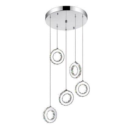CWI Ring 5417p20st-r Pendant Light - Stainless Steel