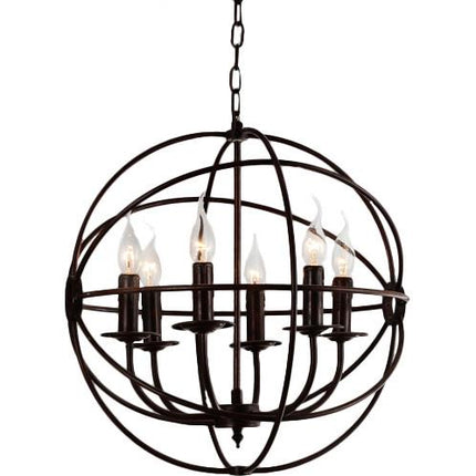 CWI Arza 5464p18db Chandelier Light - Brown