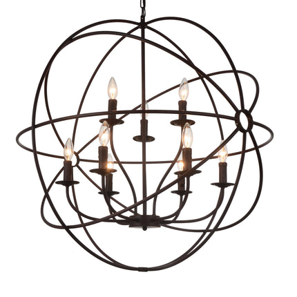 CWI Arza 5464p32db-9 Chandelier Light - Brown