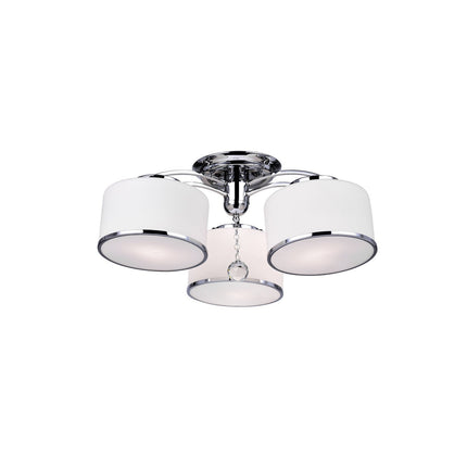 CWI Frosted 5479c24c-3 Ceiling Light - Chrome