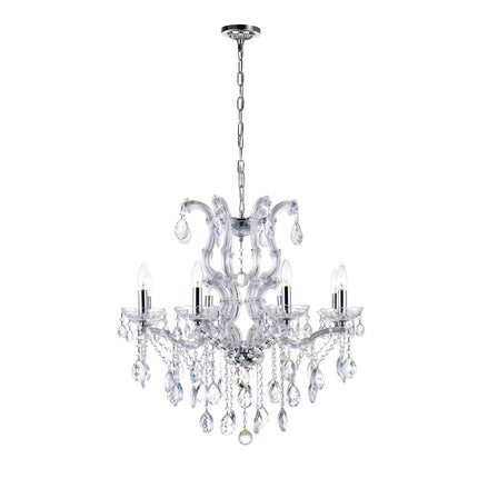 CWI Colossal 8312p28c-8 (clear) Chandelier Light - Chrome
