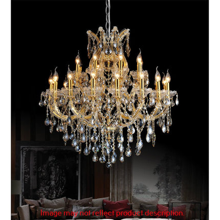 CWI Maria Theresa 8318p36c-25 (clear) Chandelier Light - Chrome