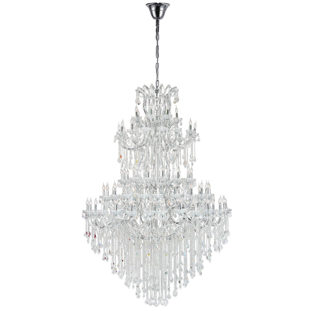 CWI Maria Theresa 8318p70c-84 (clear)-a Chandelier Light - Chrome