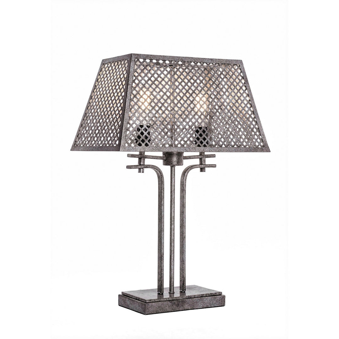 Toltec Lighting 1411-AS-LED18C  Corbello Lamp Aged Silver