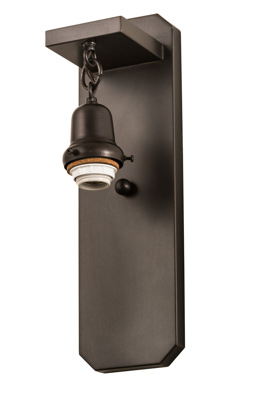 Meyda Tiffany Lighting 117286 Ean One Light Wall Sconce Utility Light Bronze / Dark