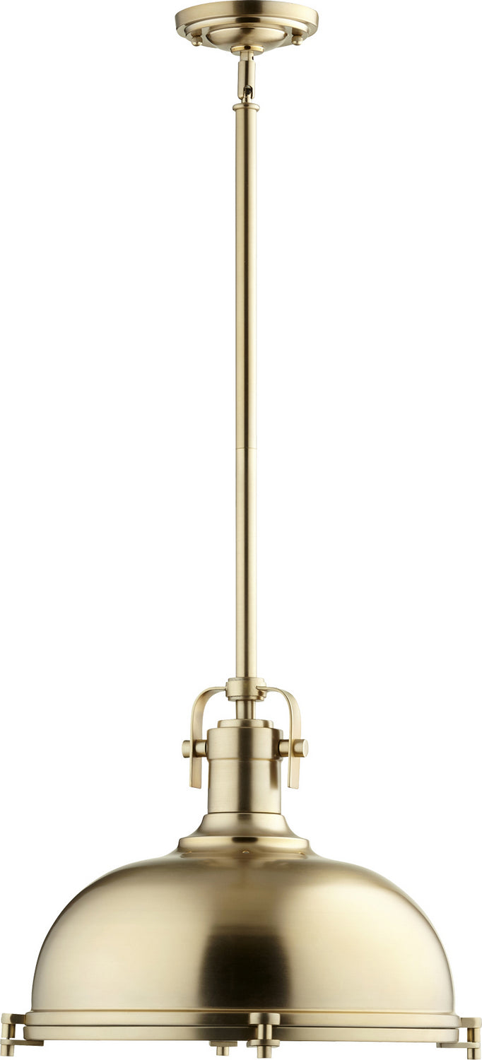 Quorum Hinge Pendants 804-17-80 Pendant Light - Aged Brass