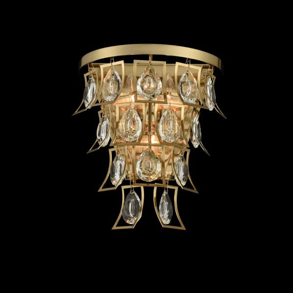 Allegri Carmella 031920-039-FR001 Wall Sconce Light - Brushed Brass