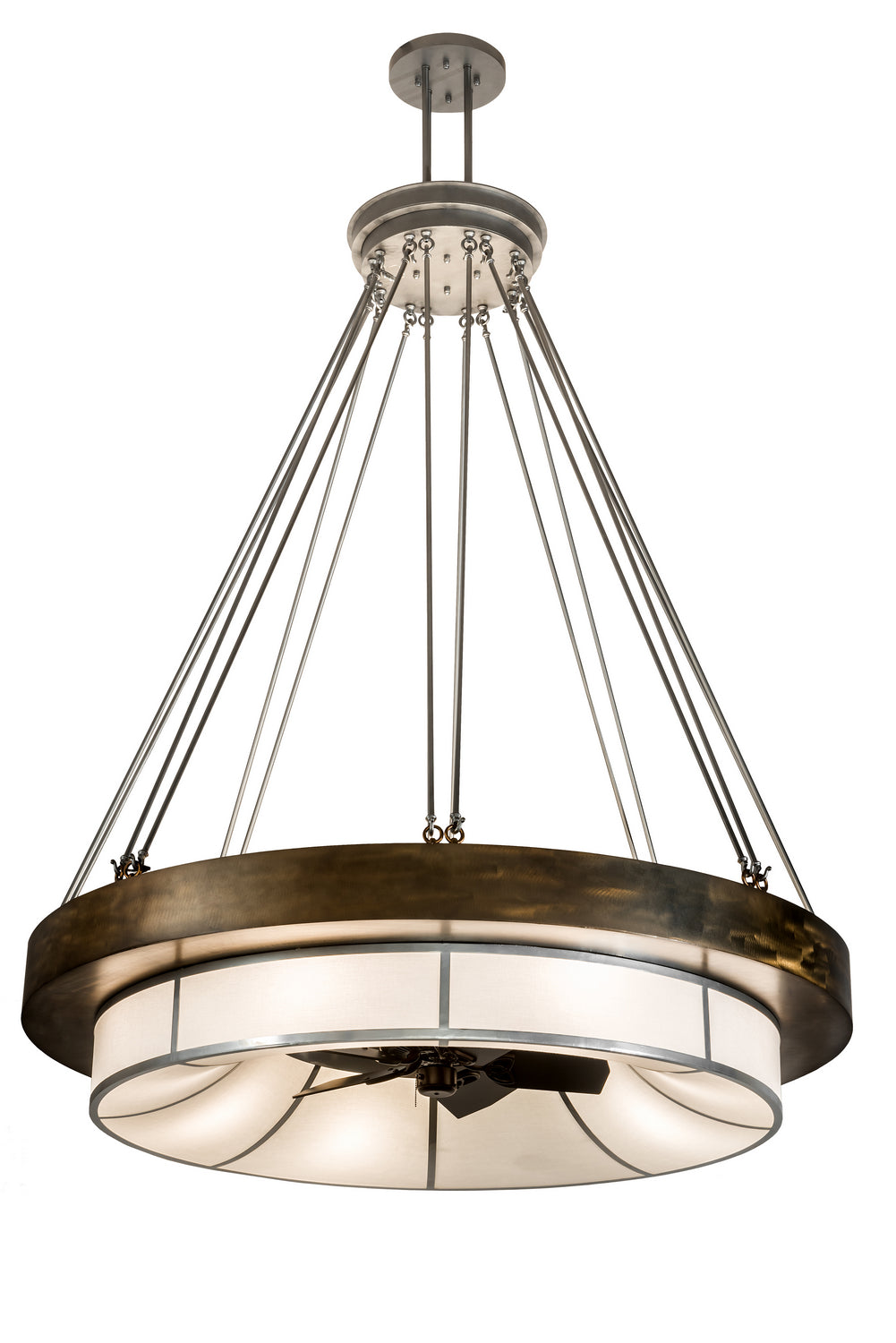 Meyda Tiffany Cilindro 192958 Ceiling Fan - Antique Copper