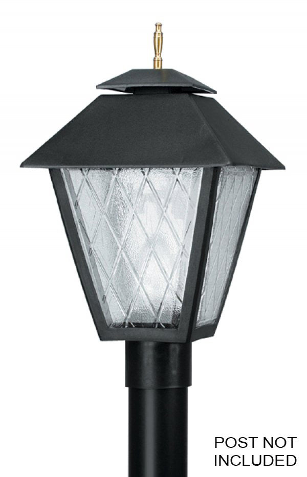 Wave Lighting 110C-70H Colonial Hid One Light Post Mount Outdoor Black
