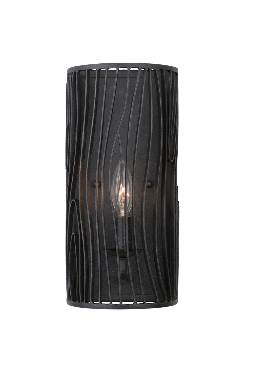 Kalco Morre 507520BI Wall Sconce Light - Black Iron