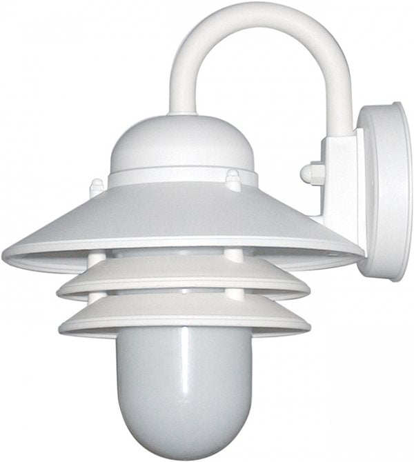 Wave Lighting S75VL-WH Nautical One Light Wall Mount Outdoor White