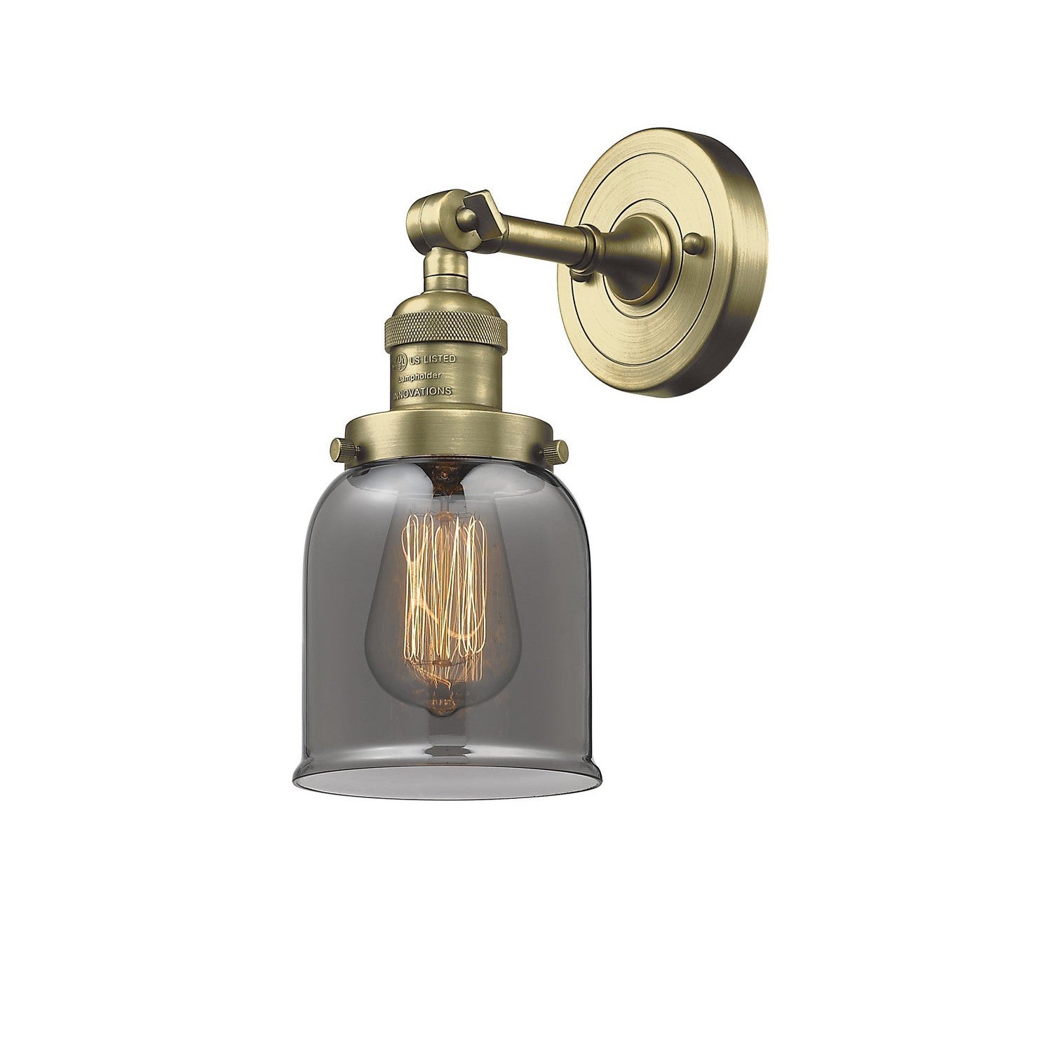 Innovations Franklin Restoration 203-AB-G53-LED Wall Sconce Light - Antique Brass