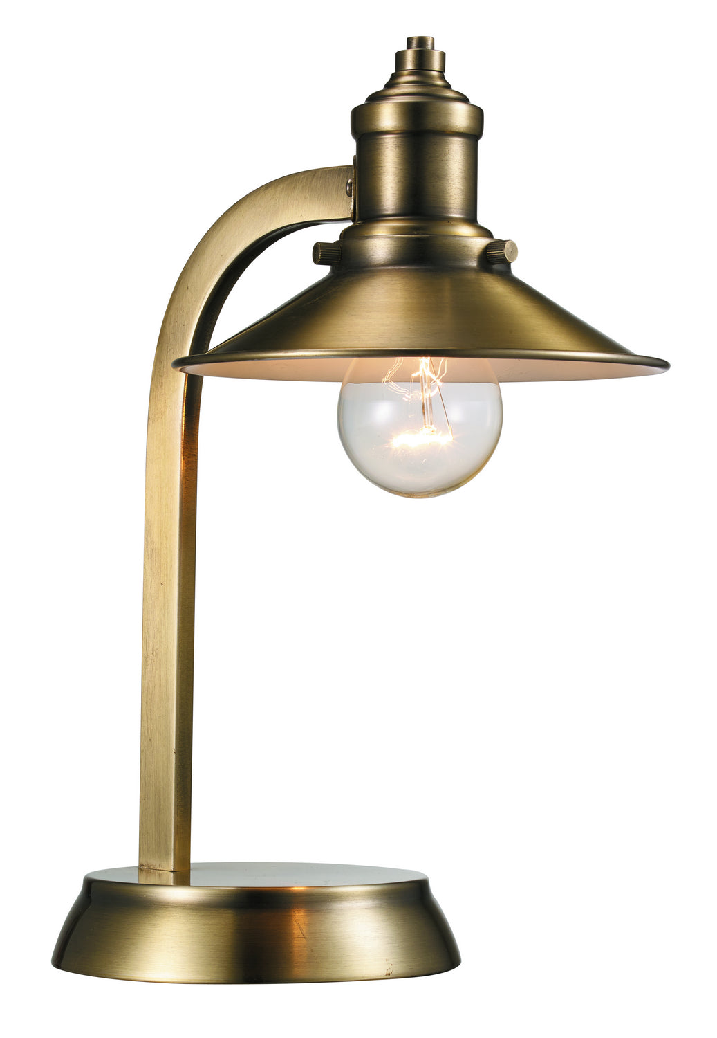 Trans Globe Imports RTL-8986 AB Liberty One Light Table Lamp Lamp Brass - Antique