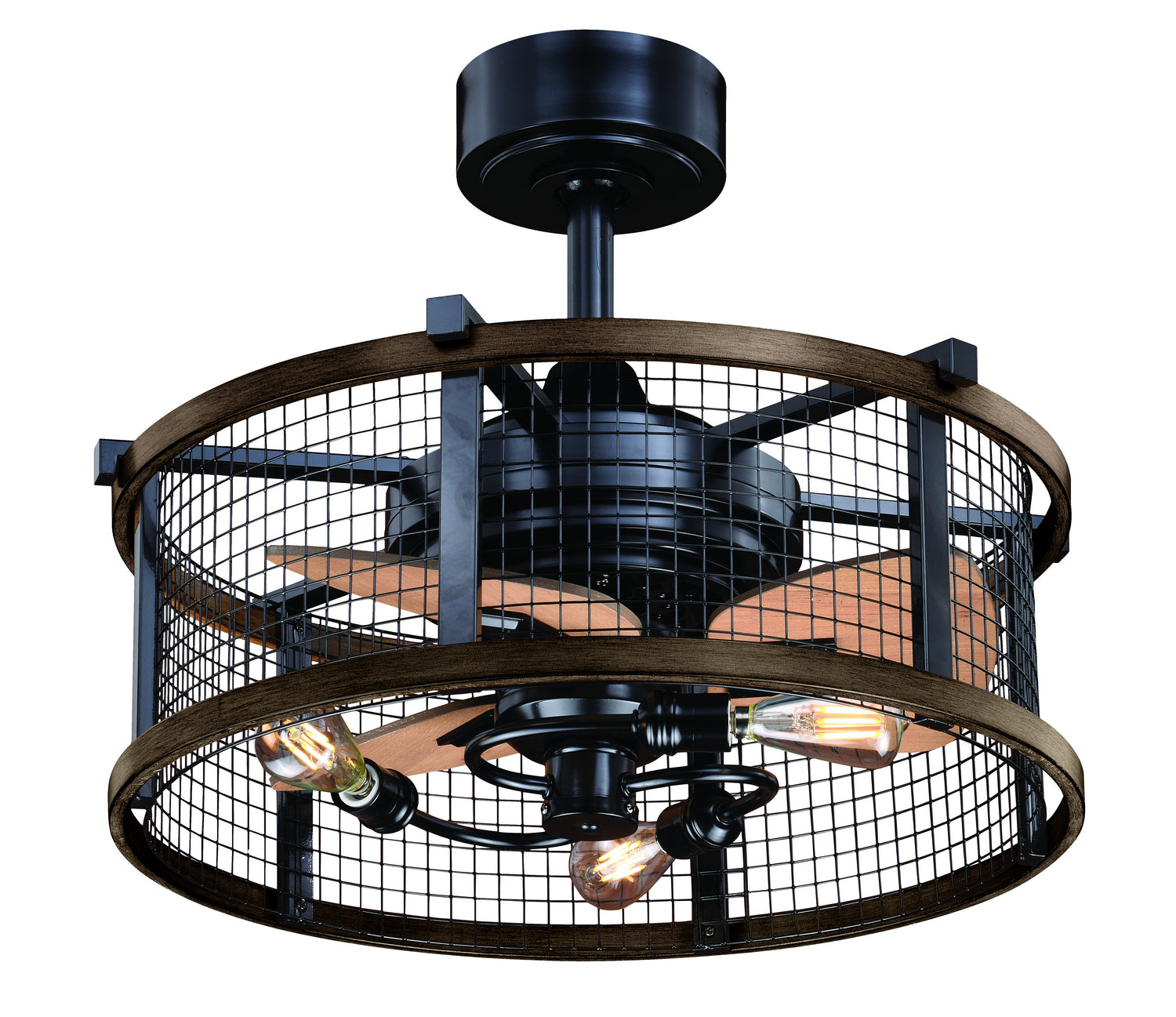 Vaxcel Humboldt F0061 Ceiling Fan - Oil Rubbed Bronze and Burnished Teak, Anigre/