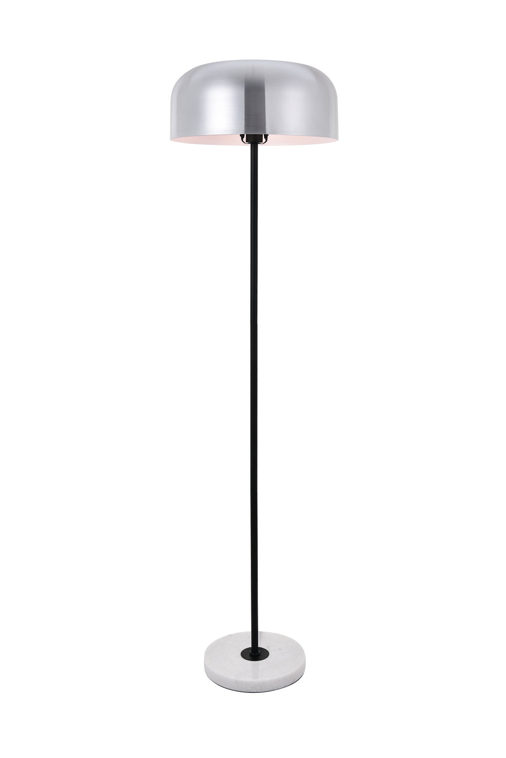 Elegant Lighting LD4070F16BN  Exemplar Lamp Brushed Nickel And Black And White