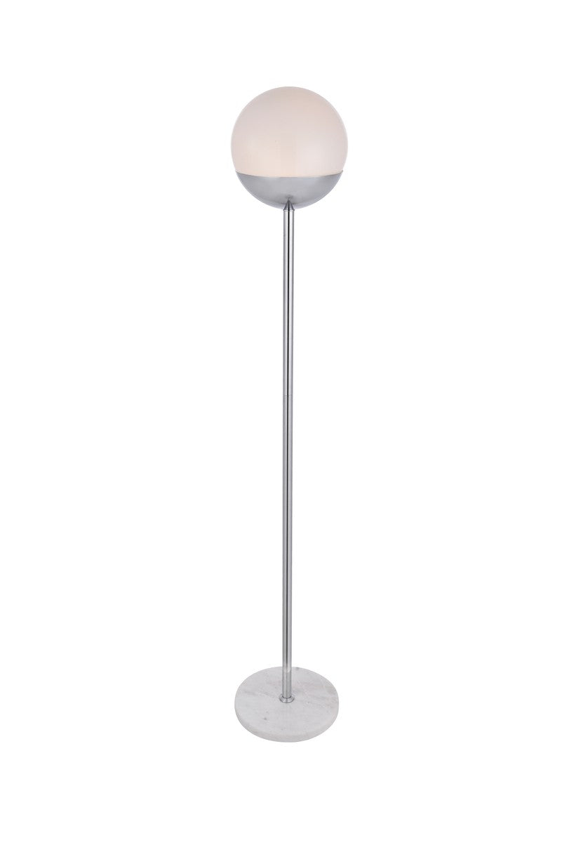 Elegant Lighting LD6148C  Eclipse Lamp Chrome And Frosted White