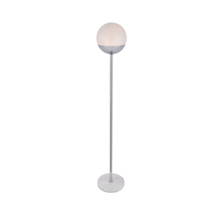 Elegant Lighting LD6148C  Eclipse Lamp Chrome And Frosted White