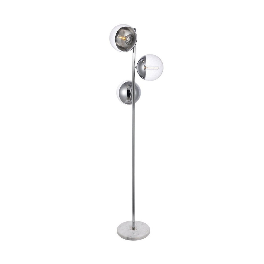 Elegant Lighting LD6161C  Eclipse Lamp Chrome And Clear