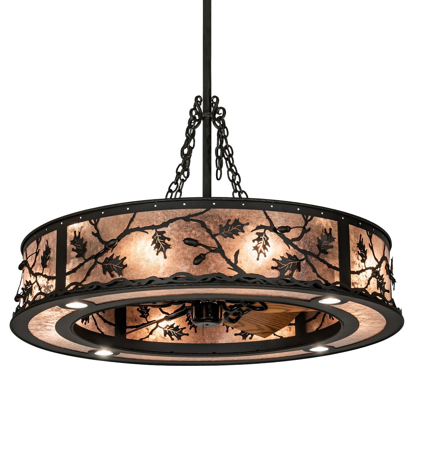 Meyda Tiffany Oak Leaf & Acorn 212960 Ceiling Fan - Oil Rubbed Bronze
