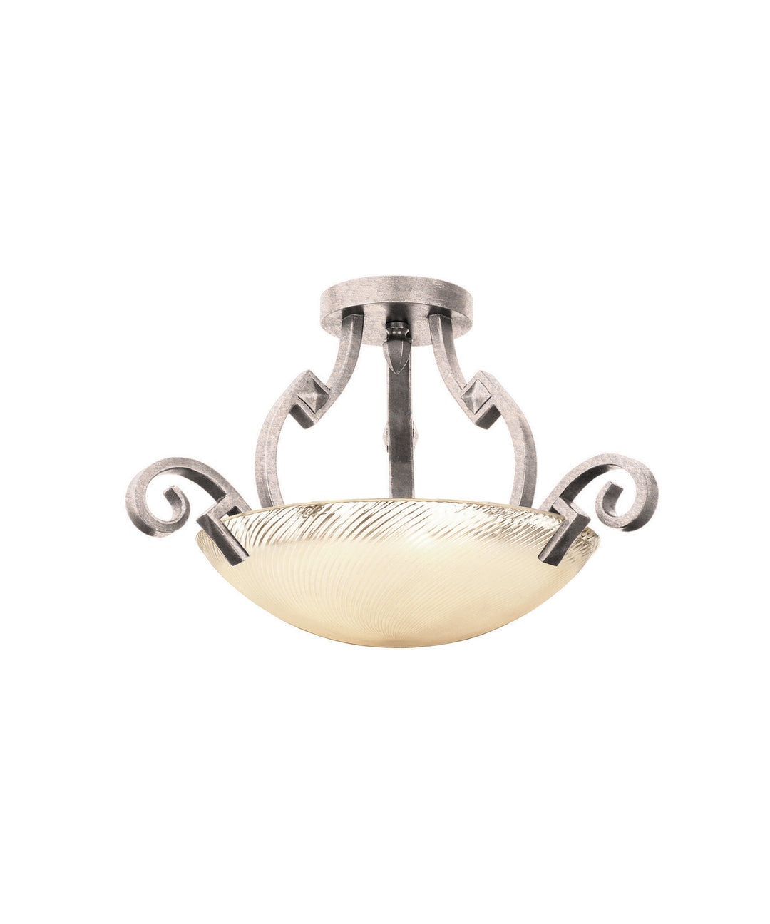 Kalco Ibiza 4269PS/ANTQ Ceiling Light - Pearl Silver