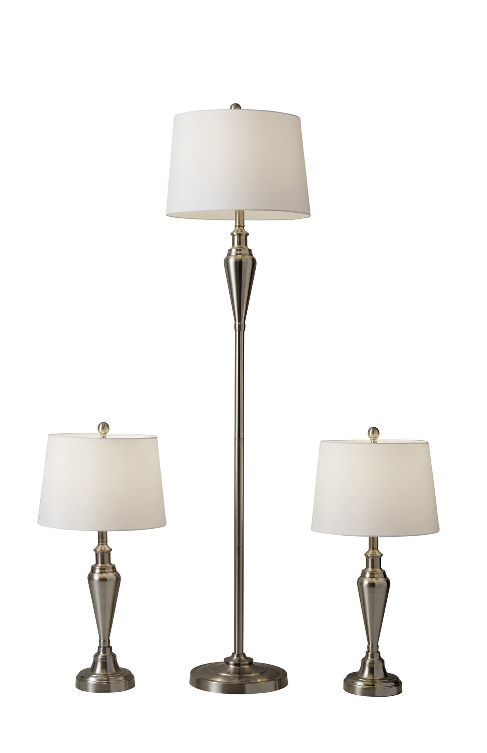 Adesso Home 1583-22  Glendale Lamp Brushed Steel