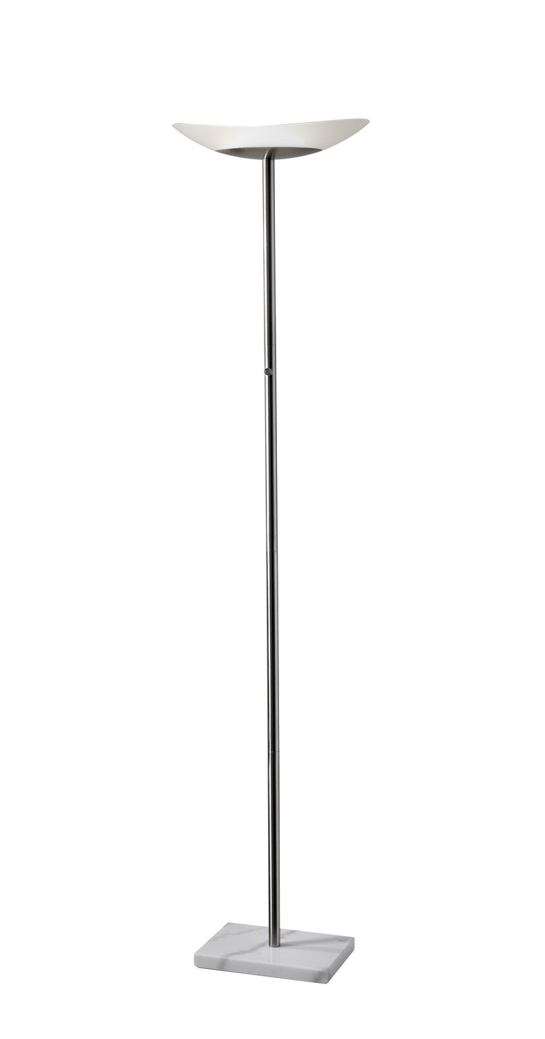 Adesso Home 5148-22 Celeste Led Torchiere Lamps Pewter, Nickel, Silver