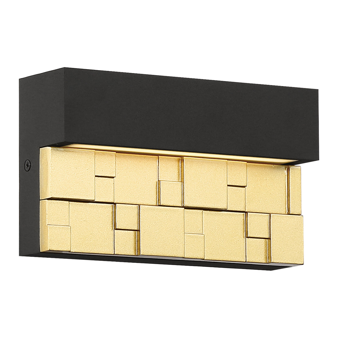 Access Lighting 20049LEDDMG-BRZ/GLD  Grid Outdoor Bronze With Gold