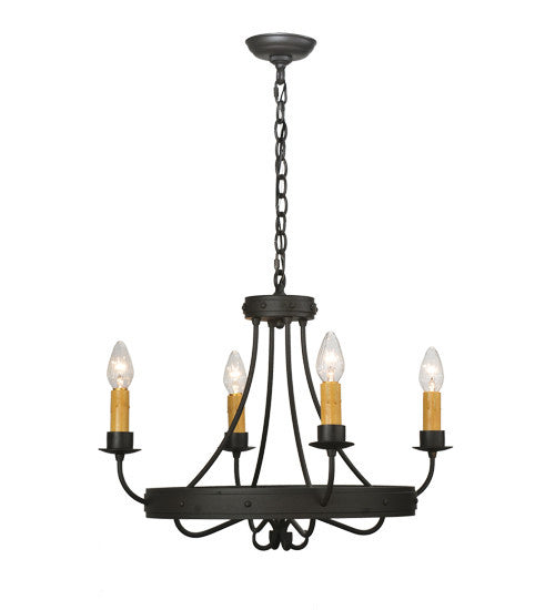 2nd Avenue Franciscan 834-3 Chandelier Light - Wrought Iron