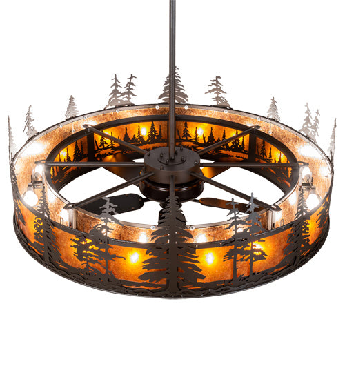 Meyda Tiffany Tall Pines 219635 Ceiling Fan - Oil Rubbed Bronze