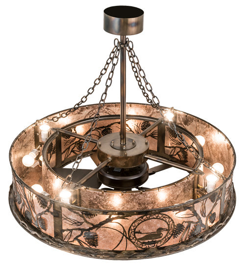 Meyda Tiffany Loon 193177 Ceiling Fan - Antique Copper