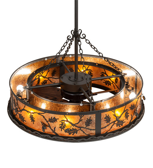 Meyda Tiffany Oak Leaf & Acorn 227403 Ceiling Fan - Oil Rubbed Bronze