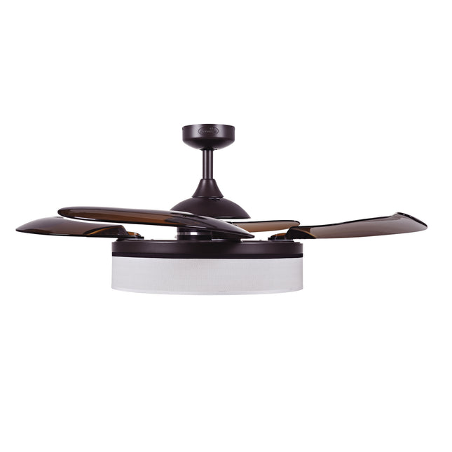 Beacon Fraser 51103101 Ceiling Fan 48 - Oil Rubbed Bronze and Amber, Amber/
