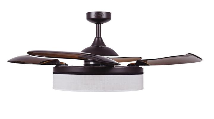 Beacon Fraser 51103101 Ceiling Fan 48 - Oil Rubbed Bronze and Amber, Amber/