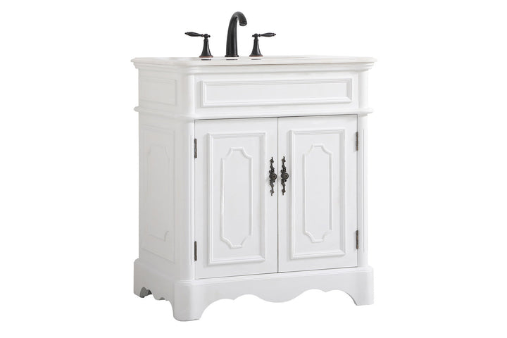 Elegant Lighting VF30430AW Francis Bathroom Vanity Set Plumbing White