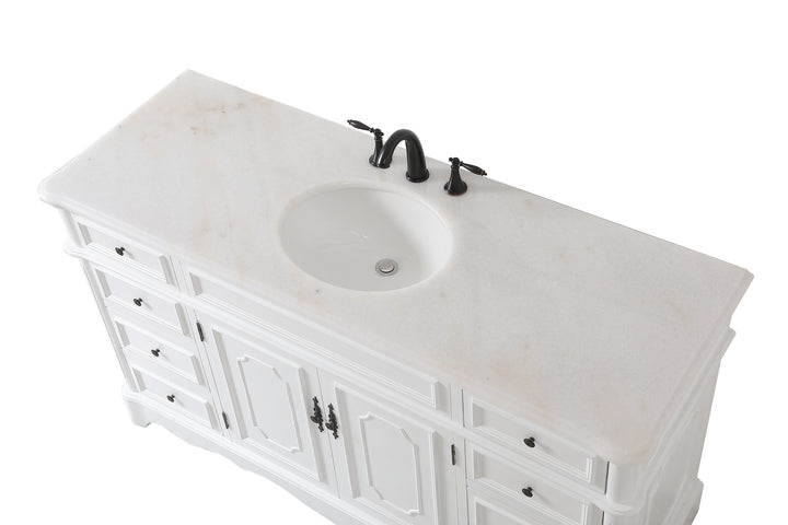 Elegant Lighting VF30460AW Francis Bathroom Vanity Set Plumbing White