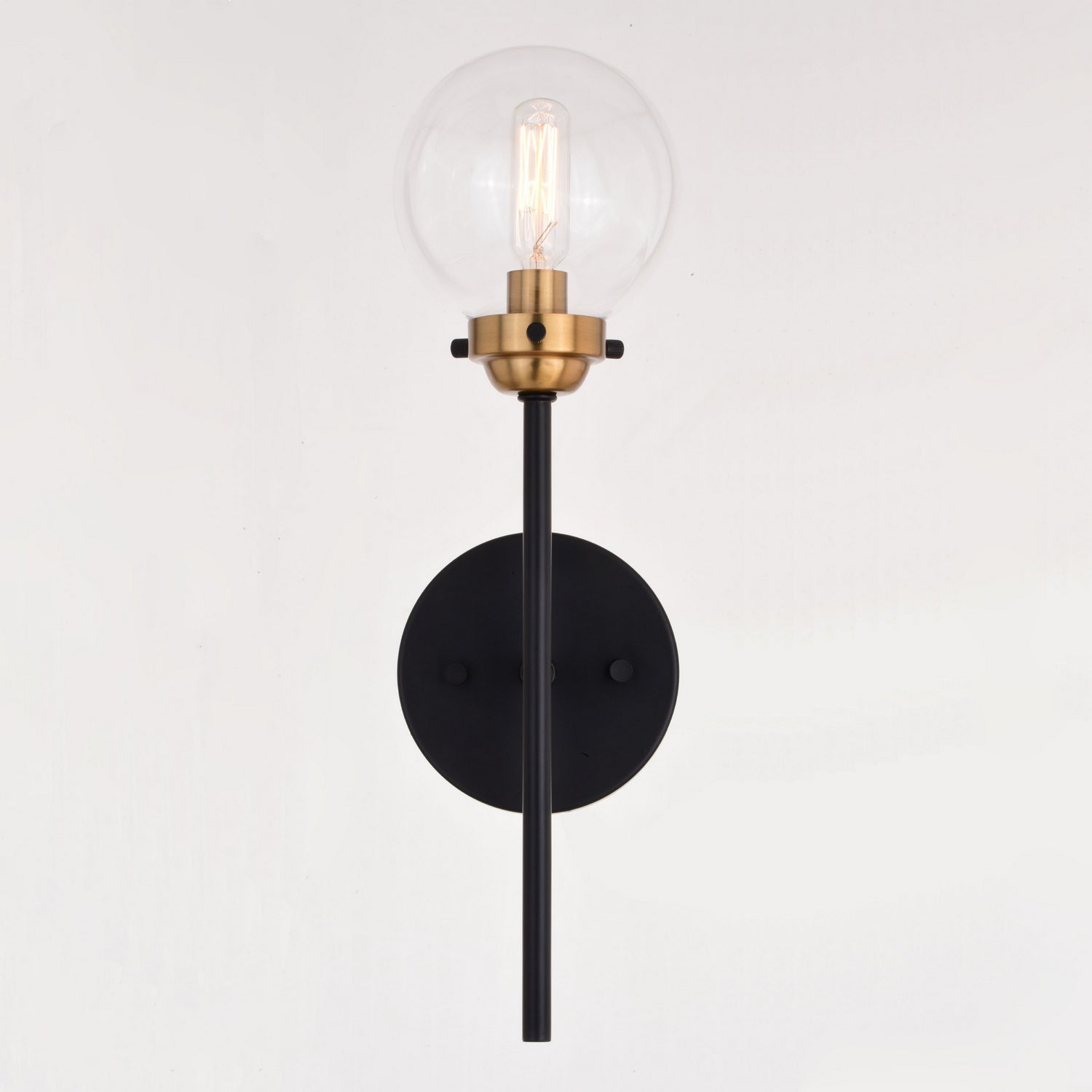Vaxcel Orbit W0395 Wall Light - Muted Brass and Oil Rubbed Bronze