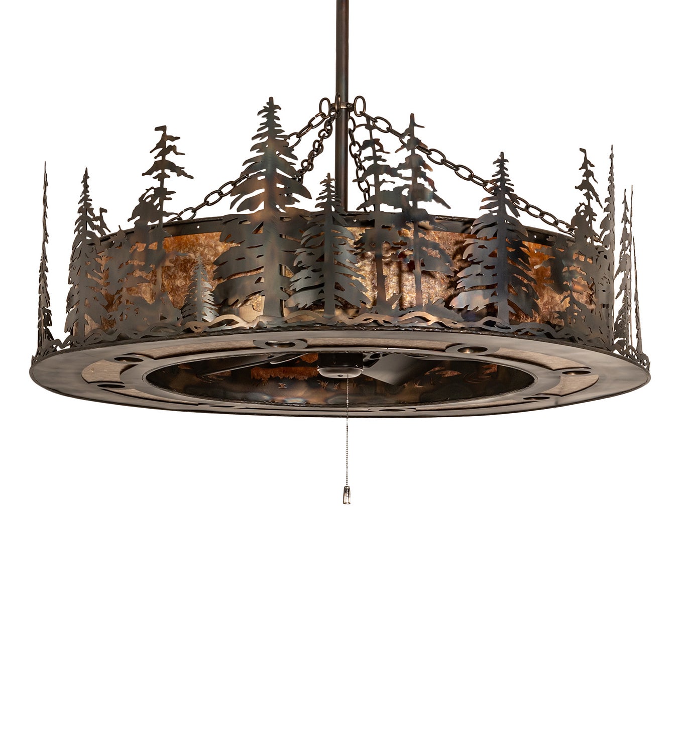 Meyda Tiffany Tall Pines 247782 Ceiling Fan - Antique Copper, Burnished
