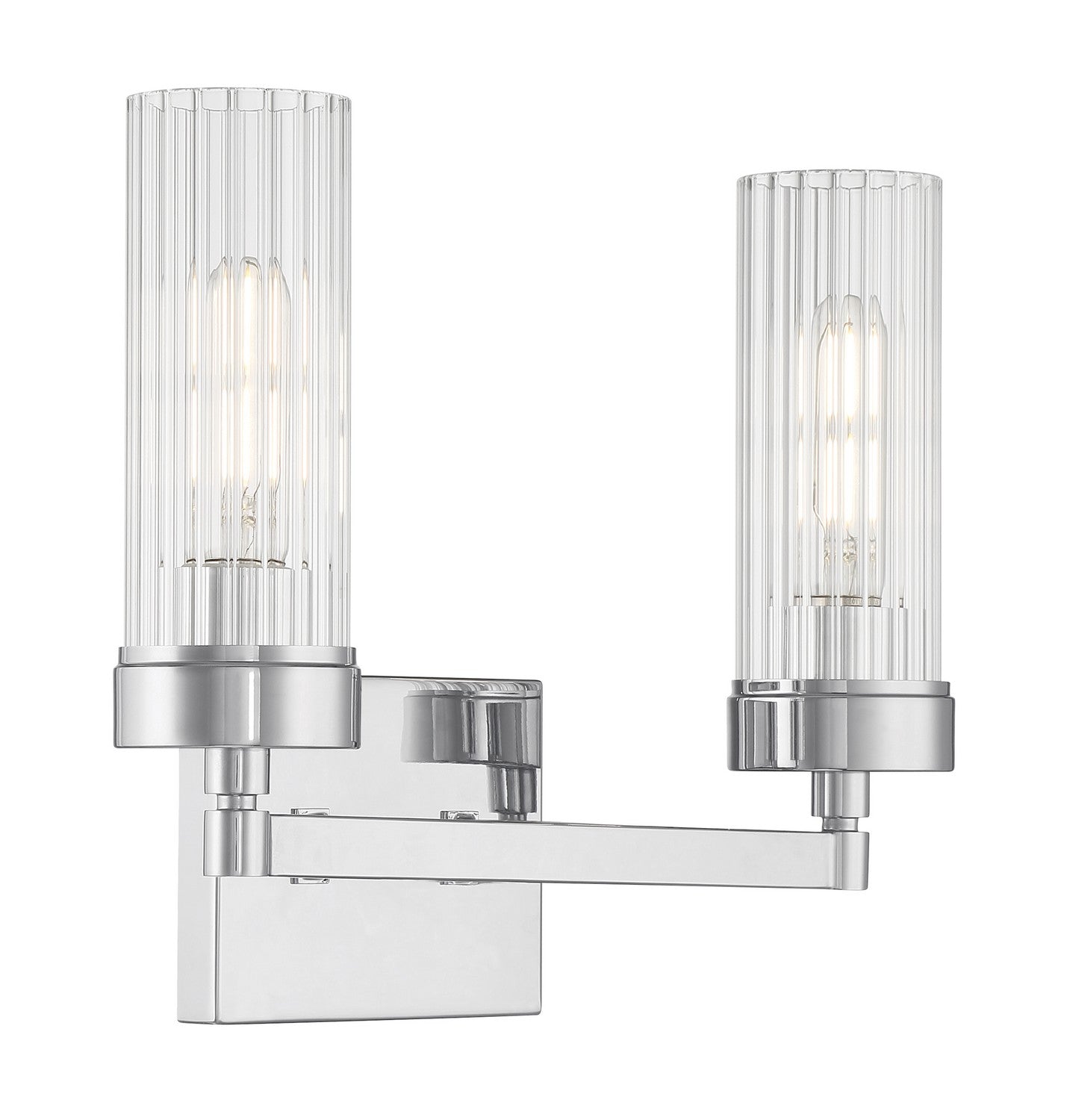 Norwell Lida 2612-CH-CL Bath Vanity Light 14 in. wide - Chrome